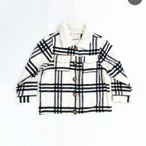 NWT Plaid jacket with sherpa collar - Orchestra